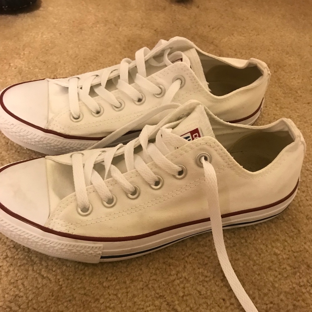 Like NewWhite Converse Size W 8.5 or M 6.5